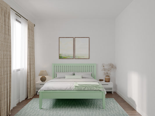 Giường ngủ gỗ tự nhiên Mist Sierra Bed Frame YAKIMA phong cách nhẹ nhàng